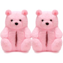 Women's Teddy Bear Slippers Fuzzy Slippers for Women Indoor Cute House Slippers for Fluffy Funny Bedroom Animal Slippers