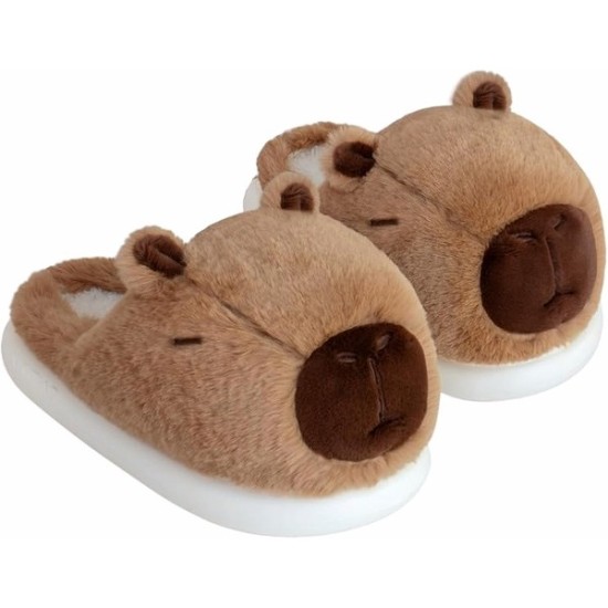 Capybara Slippers for Women Men,Character Slippers,Cute Animal Slippers,Winter Cartoon Slippers for Women,Cozy Home Slippers