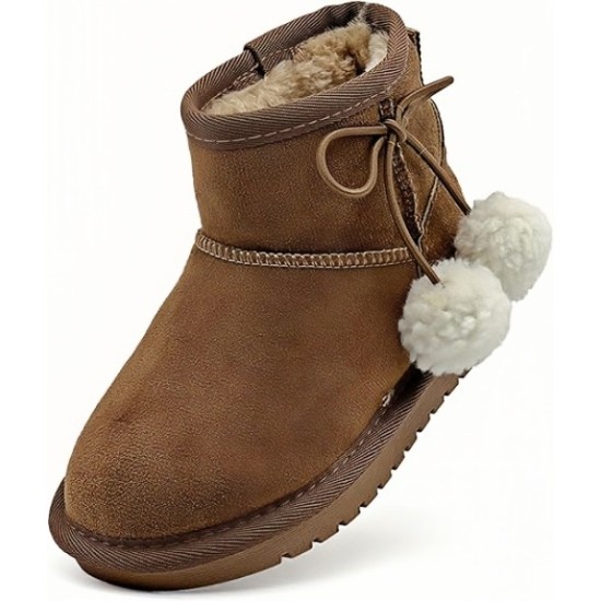 Kids Snow Boots for Girls Boys Comfy Warm Fur Lined Winter Boots Lightweight Slip On Fuzzy Ankle Boot Kids Snow Boots for Girls Boys Comfy Warm Fur Lined Winter Boots Lightweight Slip On Fuzzy Ankle Boot