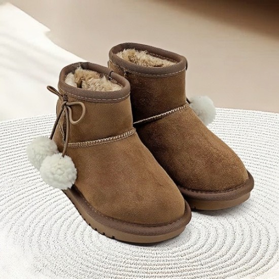 Kids Snow Boots for Girls Boys Comfy Warm Fur Lined Winter Boots Lightweight Slip On Fuzzy Ankle Boot Kids Snow Boots for Girls Boys Comfy Warm Fur Lined Winter Boots Lightweight Slip On Fuzzy Ankle Boot