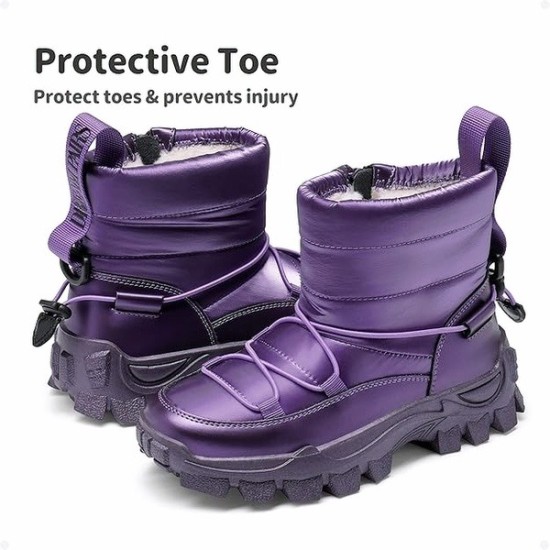 Girls Boys Snow Boots Slip Resistant Outdoor Warm Ankle Winter Shoes Girls Boys Snow Boots Slip Resistant Outdoor Warm Ankle Winter Shoes