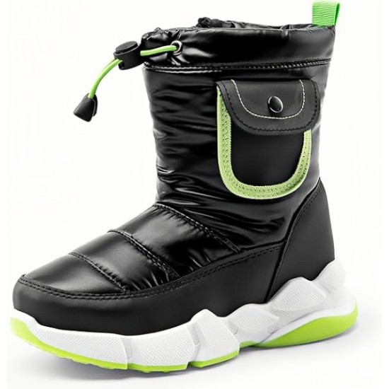 Boys Girls Snow Boots Water Resistant Non-Slip Mid Calf Lightweight Athletic Outdoor Warm Winter Shoes Boys Girls Snow Boots Water Resistant Non-Slip Mid Calf Lightweight Athletic Outdoor Warm Winter Shoes