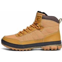 Men's Snow Boots Lightweight Waterproof Winter Boots Fur Lined Anti-slip Cold Weather Shoes