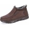 Men Shoes Winter Snow Boots Cotton-padded Slip on Casual Warm Walking Sneakers House Shoes