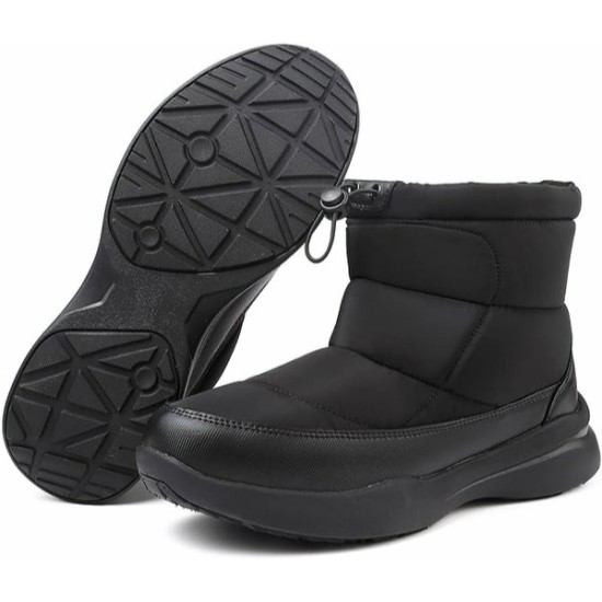 Men's Winter Snow Boots Warm Fur Lined Waterproof Anti Slip Warm Boots Outdoor Walking Boots Comfortable and Lightweight Ankle Men's Winter Snow Boots Warm Fur Lined Waterproof Anti Slip Warm Boots Outdoor Walking Boots Comfortable and Lightweight Ankle