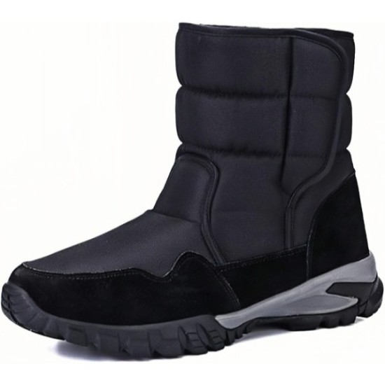 Men's Winter Snow Boots Outdoor Waterproof Anti-Slip Warm Fur Lined Cold Weather Boots