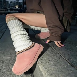 Women's Slippers Platform Mini Boots Short Ankle Anti-Slip Boot Fur Fleece Lined Sneakers House slippers Boot For Outdoor